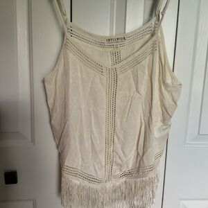 Idyllwind Cream Lace Fringe Camisole NWOT